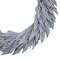 Vickerman Natural Botanicals 24" White Washed Canna Leaf Wreath. This wreath measures 24 inches in diameter. It features white washed canna leaves on a coco fiber base. This is a dried and preserved natural product.